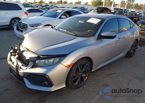 2018 Honda Civic Sport из США, поврежденный, VIN SHHFK7H49JU417624